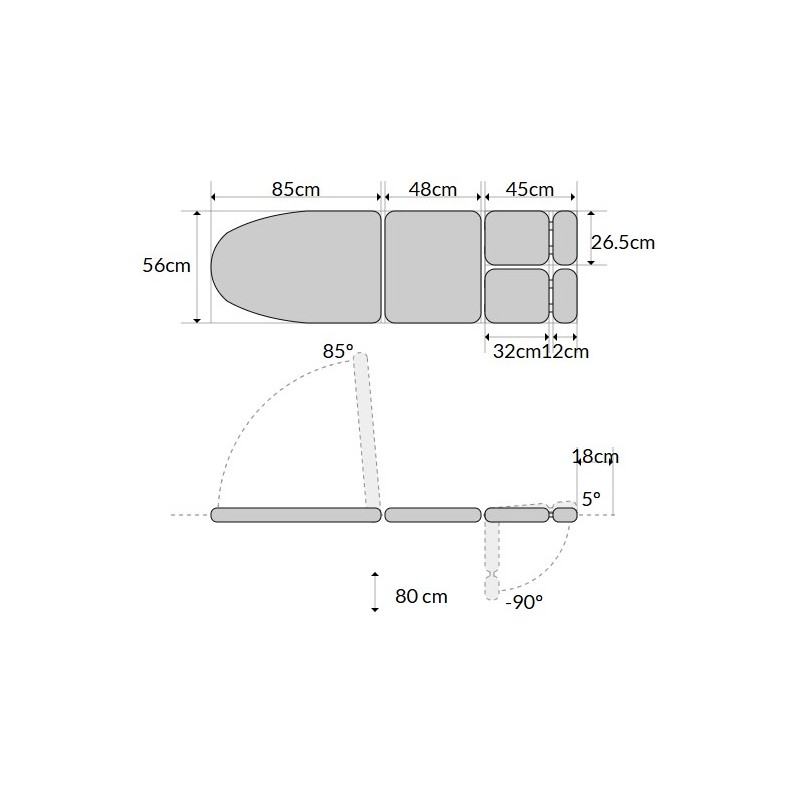 Lábápoló asztal/szék S-1090-POD