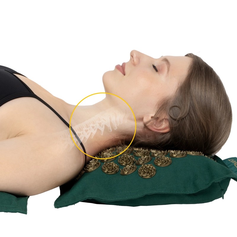 Akupresszúrás szőnyeg párnával ECO XL