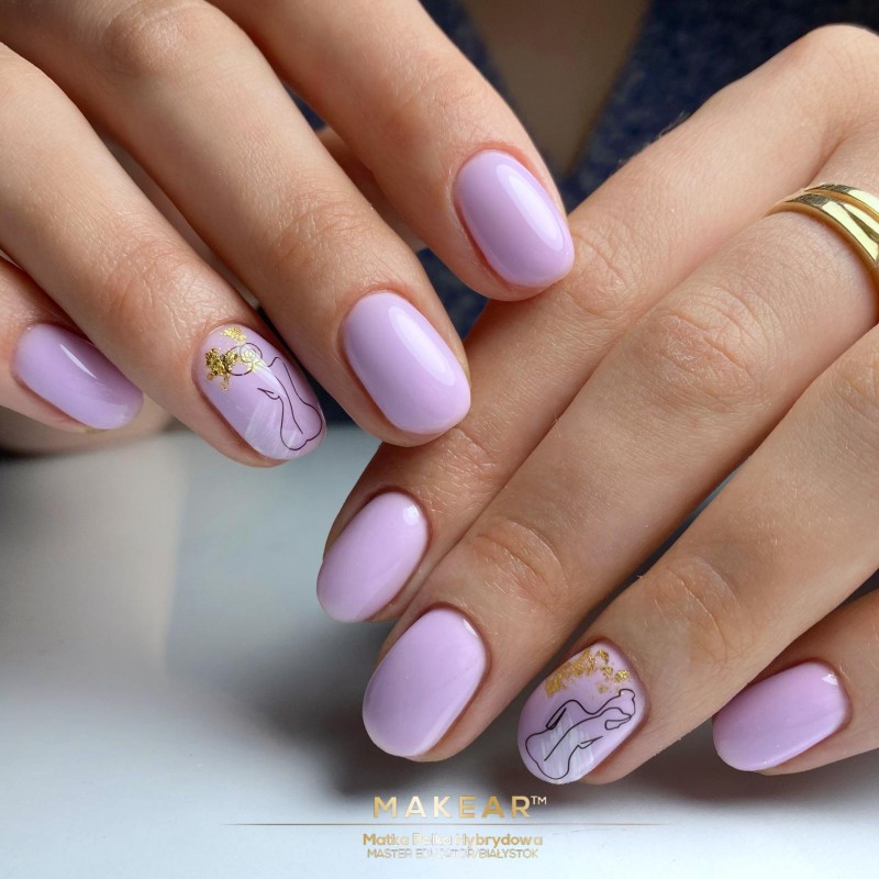 Makear Színes gumi alap - Levendula CRB11