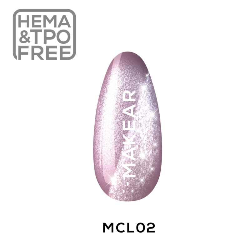 Makear MCL02 Fluffy violet - UV Gél lakk 8 ml