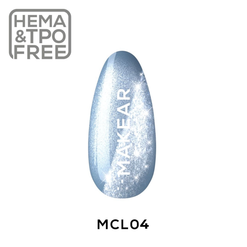 Makear MCL04 Furry Blue - UV Gél lakk 8 ml