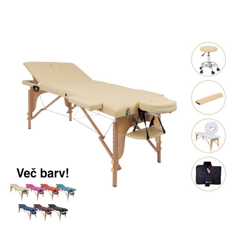 AURORA hordozható masszázságy - székkel