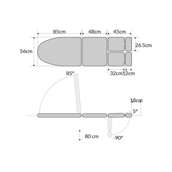 Lábápoló asztal/szék S-1090-POD