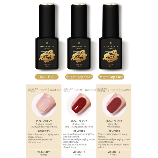 BORN PRETTY Matt fedőlakk 52183-3