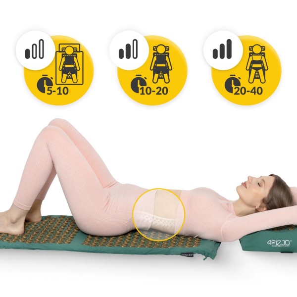 Akupresszúrás szőnyeg párnával ECO XL