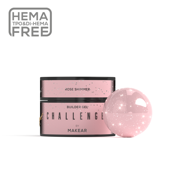 Challengel építő zselé Shimmer Rose HG14