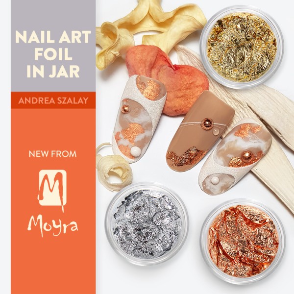  Moyra Nail art fólia üvegben 2 - Arany