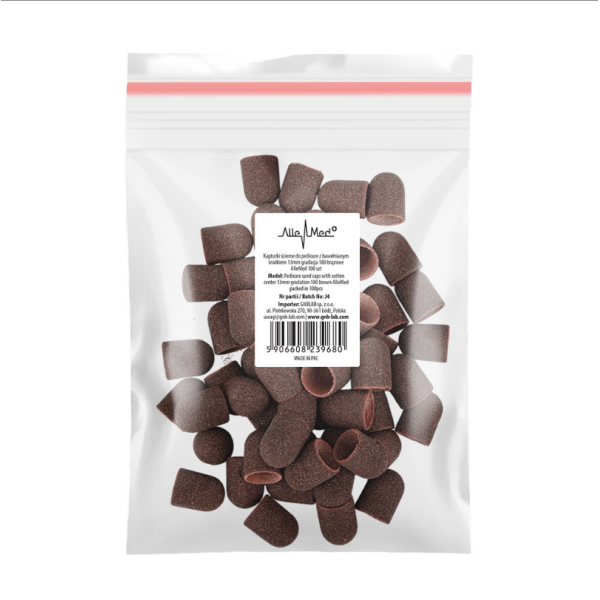 Csiszolósapkák- 13 mm, finom - 100 db