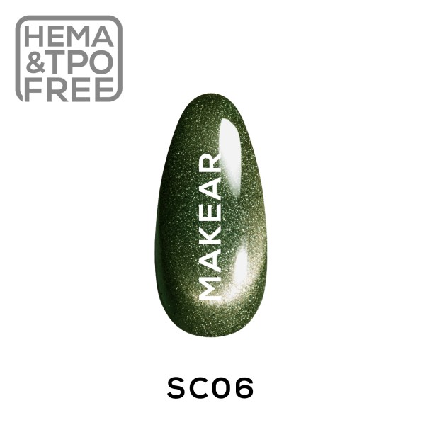 Makear SC06 Silky Cat Eye gél lakk 8 ml