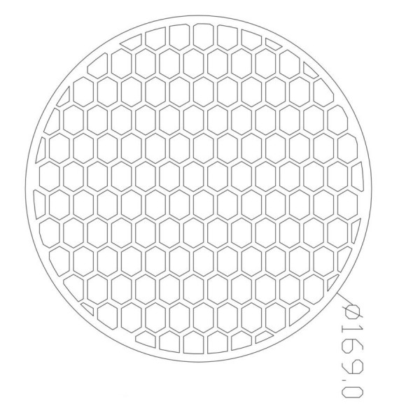 AFINIA rács - aranysárga