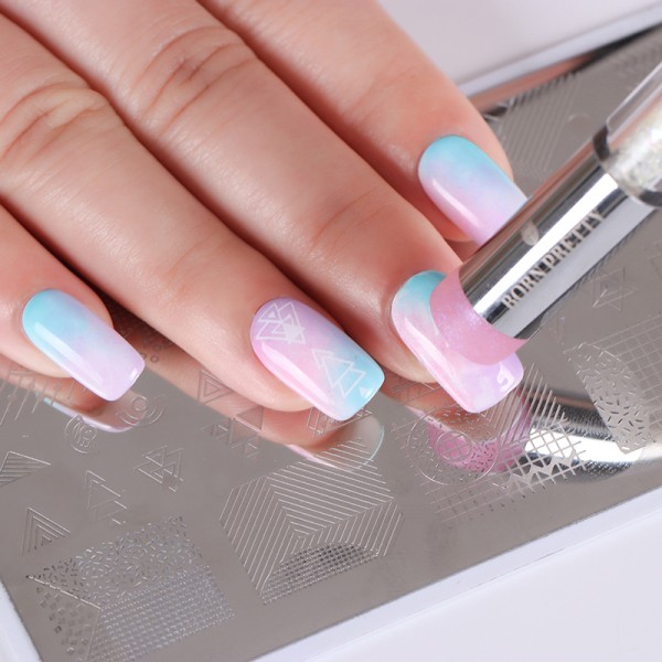 Ombre szivacsecset és nyomdafej AB CLEAR  - Born Pretty