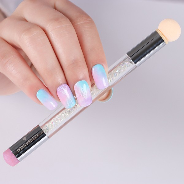 Ombre szivacsecset és nyomdafej AB CLEAR  - Born Pretty