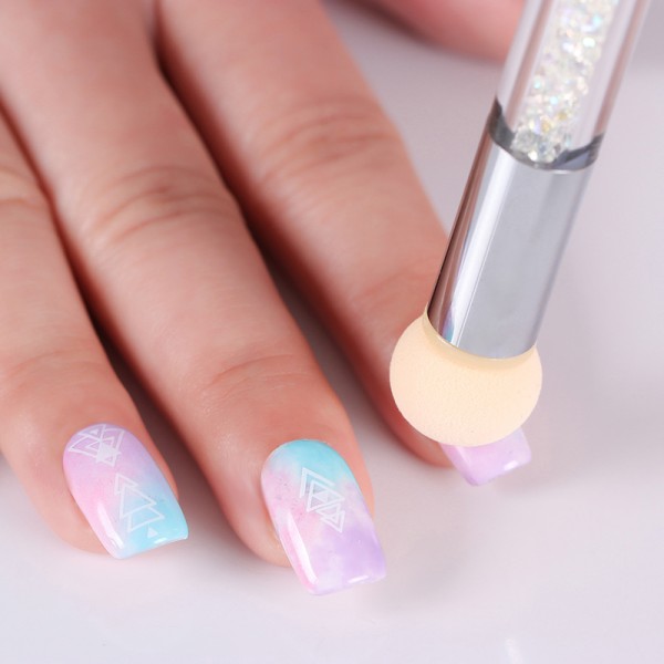 Ombre szivacsecset és nyomdafej AB CLEAR  - Born Pretty