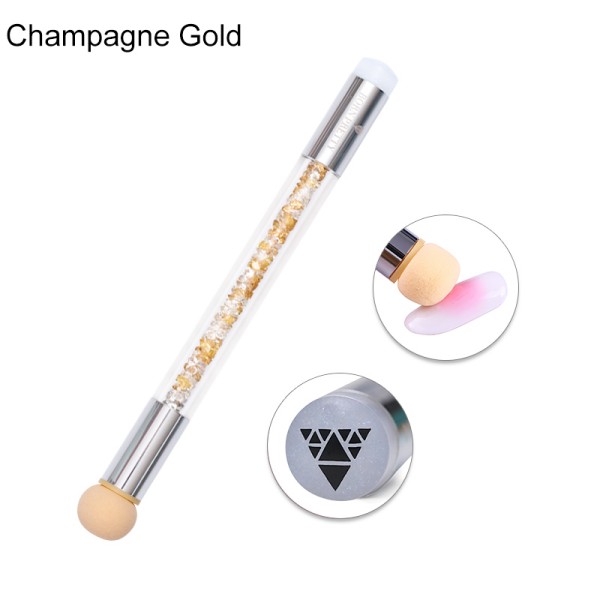 Ombre szivacsecset és nyomdafej CHAMPHAGNE GOLD - Born Pretty - 42495-1-2