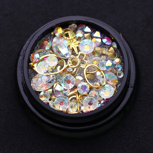 3D Mix  körömdíszítő kristályok 42046-7
