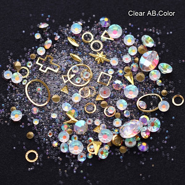 3D Mix  körömdíszítő kristályok 42046-7