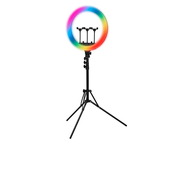 GLOW gyűrűs lámpa 18''  állványon