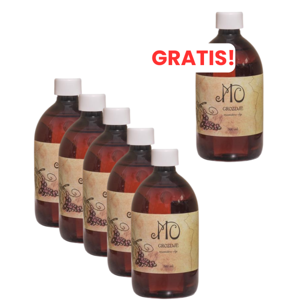 Szőlő masszázsolaj (5+1 ajándék)