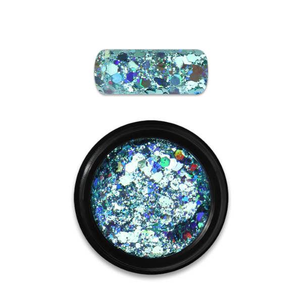 Holo Glitter mix No.4 - Türkiz