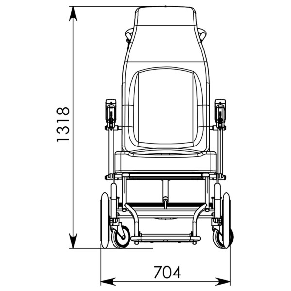Rehabilitációs tolószék ISCHIA 