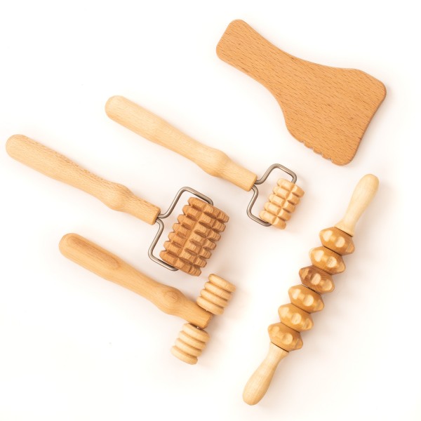 Fa görgőkészlet arcfiatalításhoz