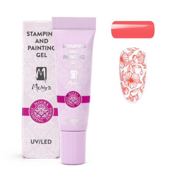 Moyra nyomda és festőzselé  Nr.16  Élénk korall