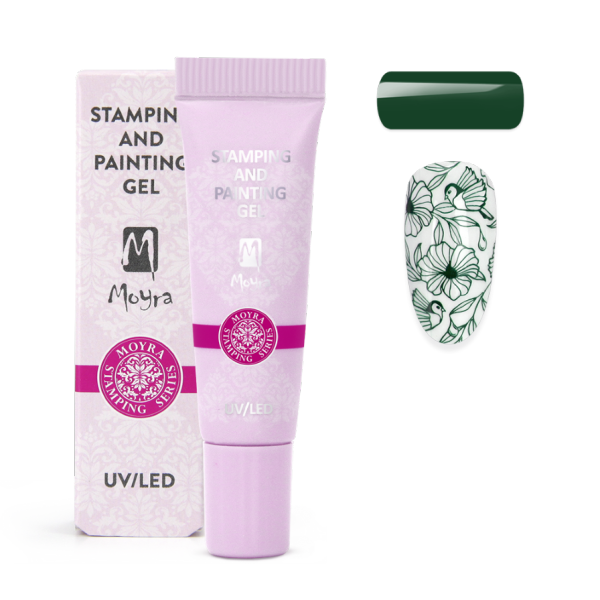 Moyra nyomda és festőzselé  Nr.18  Sötétzöld