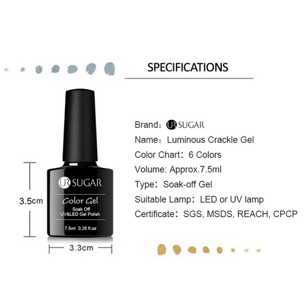 UR04 UR SUGAR Crackle Gél lakk