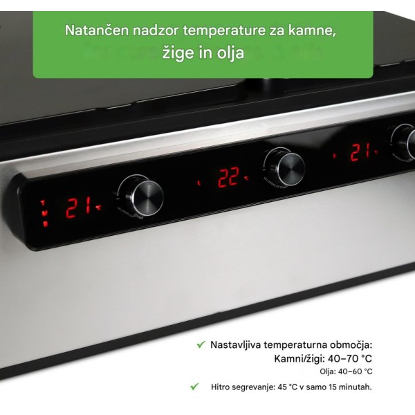 Többfunkciós kő- és olajmelegítő