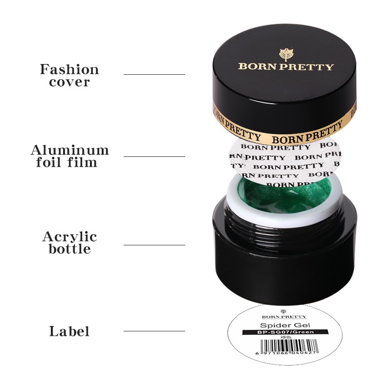 PG01 Black Mirror 3D 2 az 1-ben festőgél - BORN PRETTY