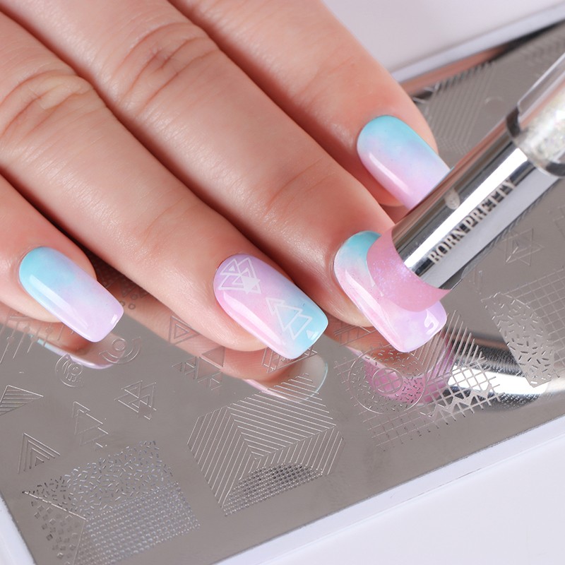 Ombre szivacsecset és nyomdafej AB CLEAR  - Born Pretty