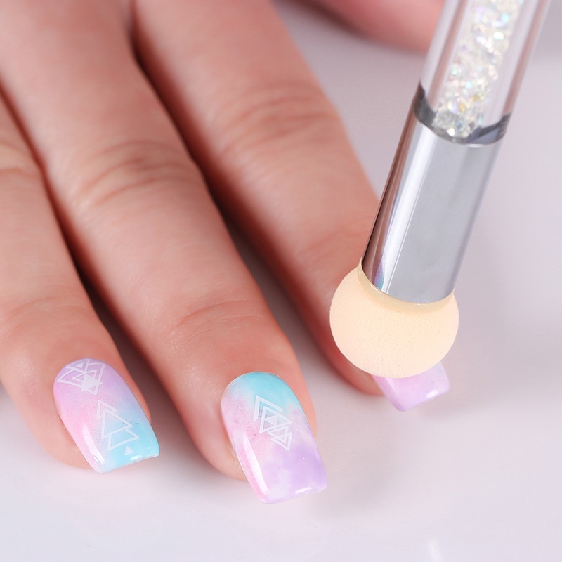 Ombre szivacsecset és nyomdafej AB CLEAR  - Born Pretty