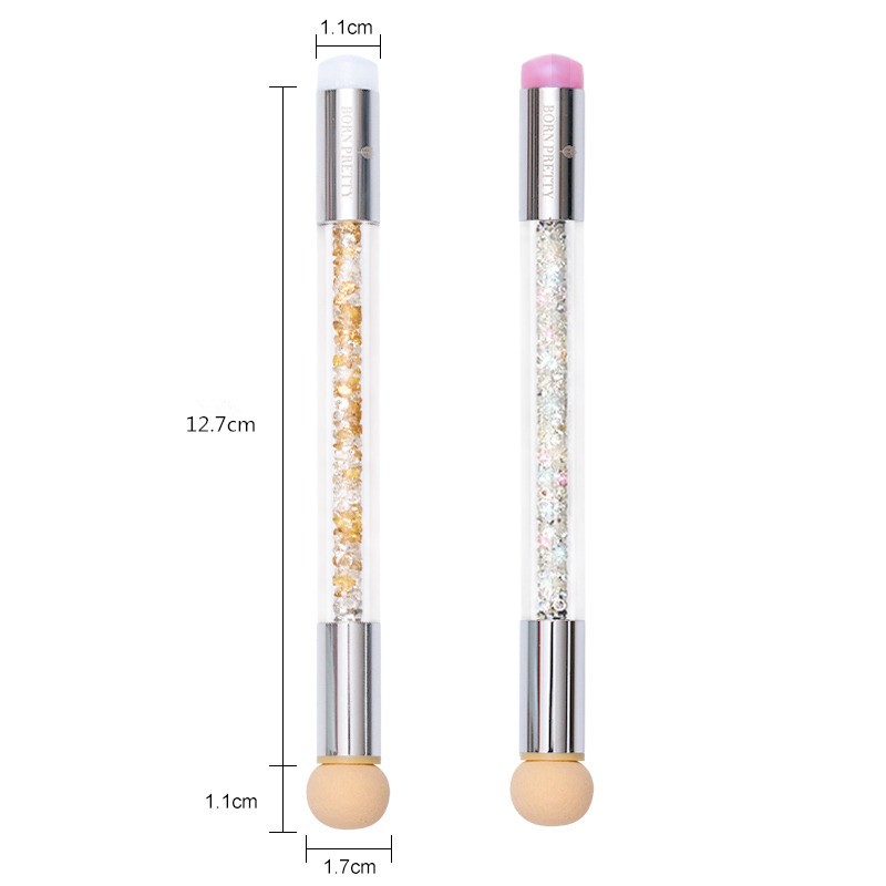 Ombre szivacsecset és nyomdafej CHAMPHAGNE GOLD - Born Pretty - 42495-1-2