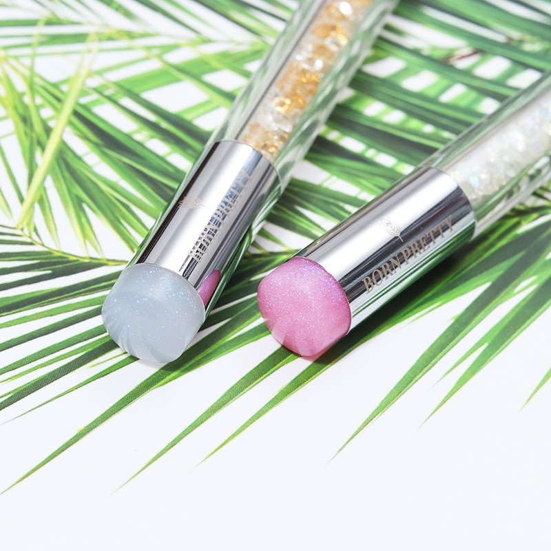 Ombre szivacsecset és nyomdafej CHAMPHAGNE GOLD - Born Pretty - 42495-1-2