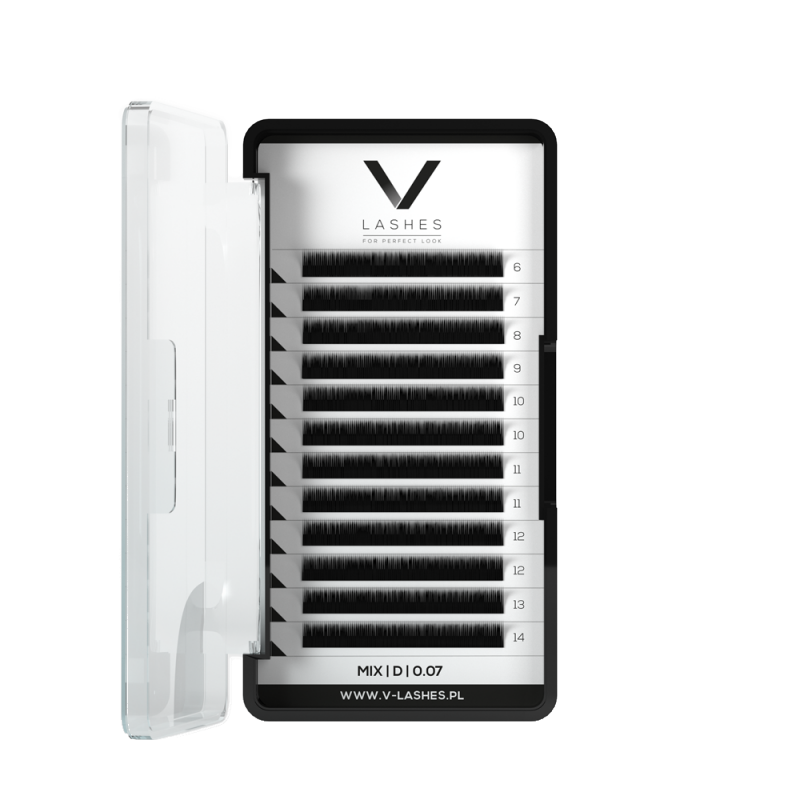 VLashes PLATINUM D ívelt szempillák, 6 hosszúság