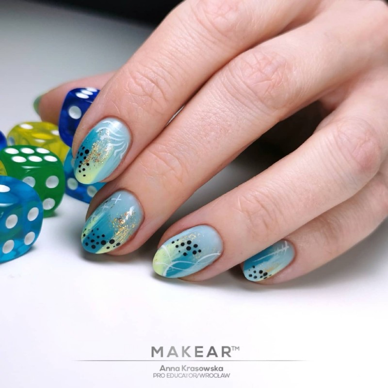 Makear Színes gumi alap - Türkiz CRB03