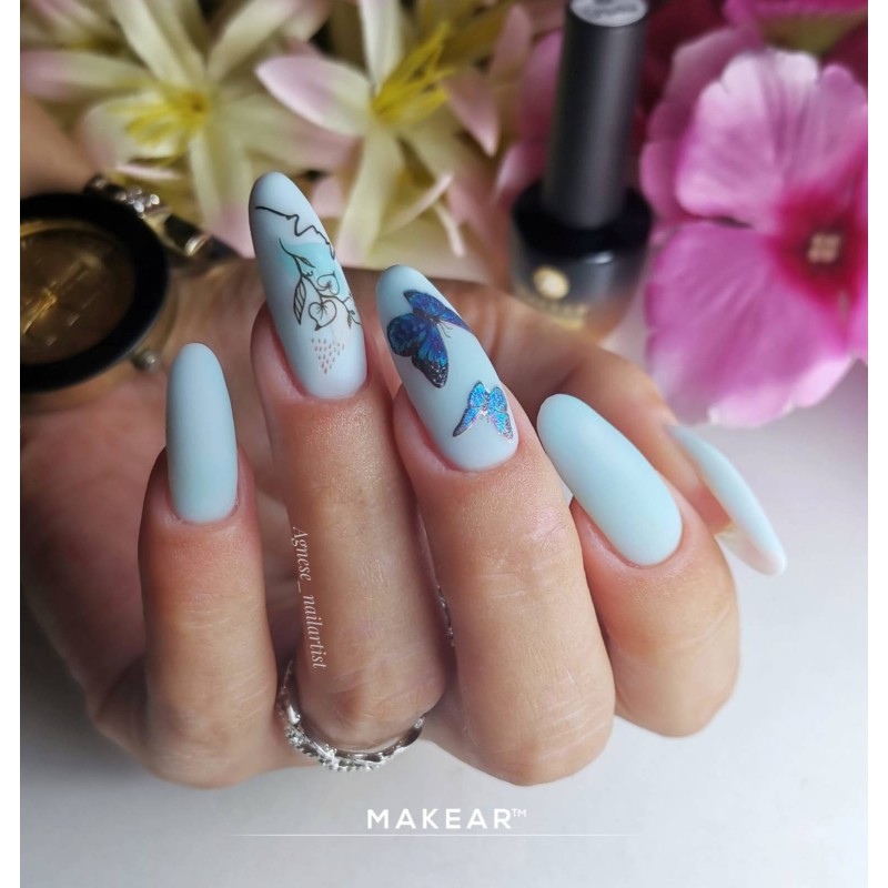 Makear Színes gumi alap - Türkiz CRB03