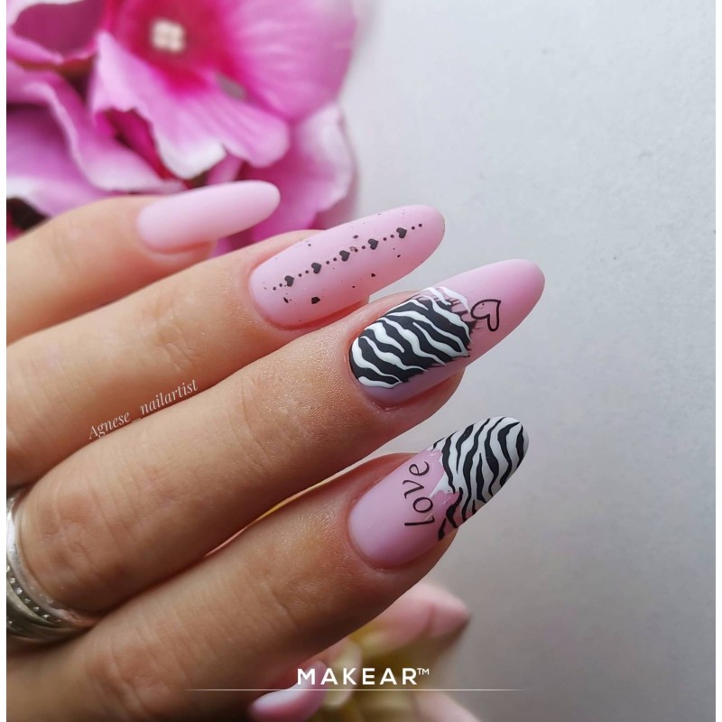 Makear Színes gumi alap - Cukor rózsaszín CRB08