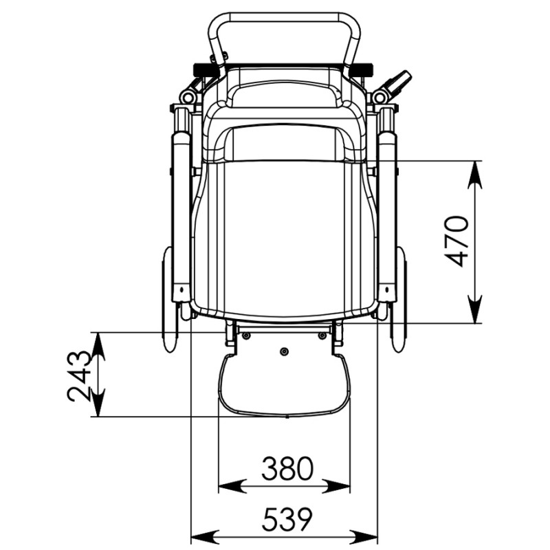 Rehabilitációs tolószék ISCHIA 