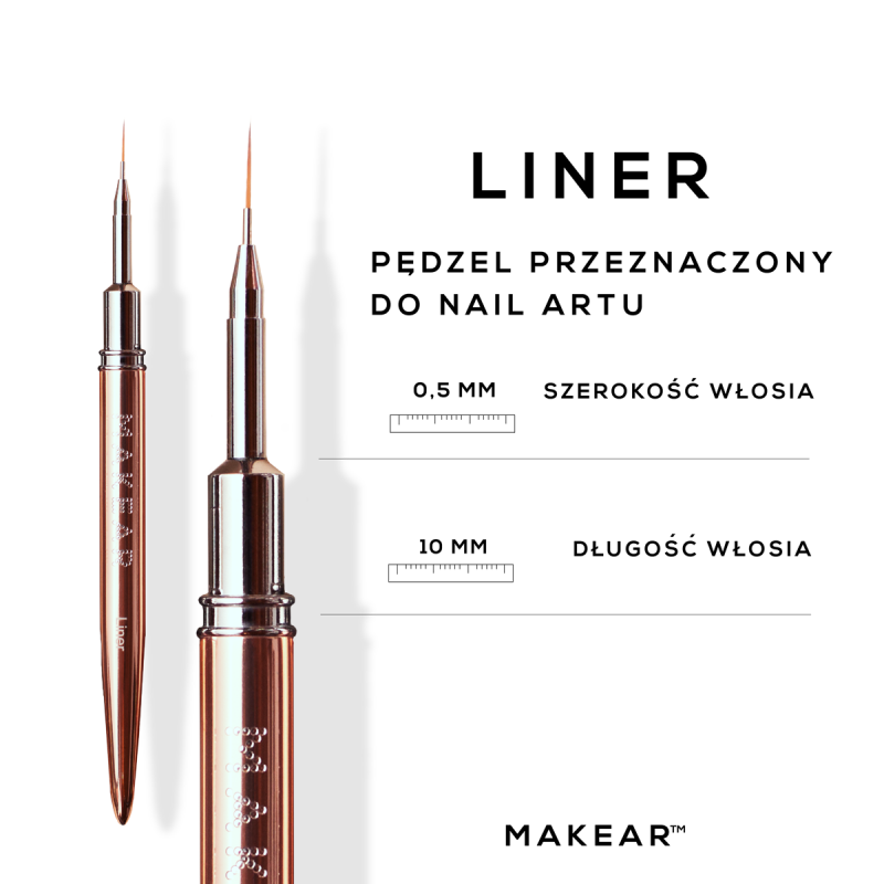 Körömdíszítő ecset Makear Brush Liner