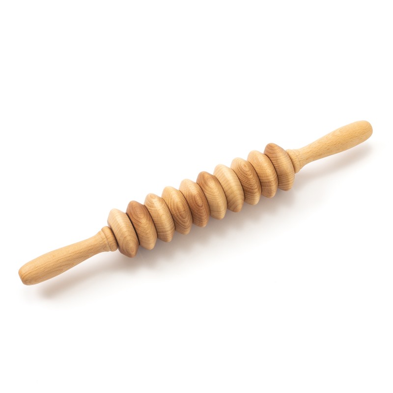Fa masszírozó görgő Cellulit ellen - kerek