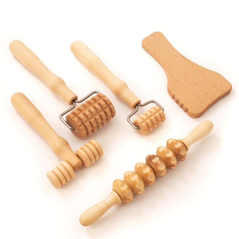 Fa görgőkészlet arcfiatalításhoz