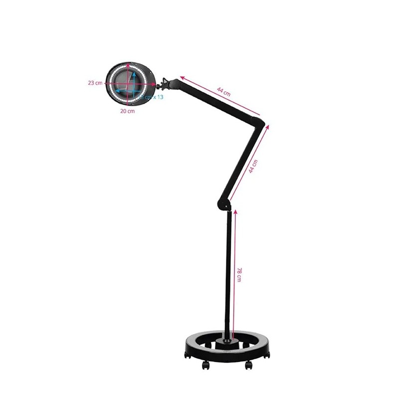 Kozmetikai nagyító állványon- fekete, Elegante 6025