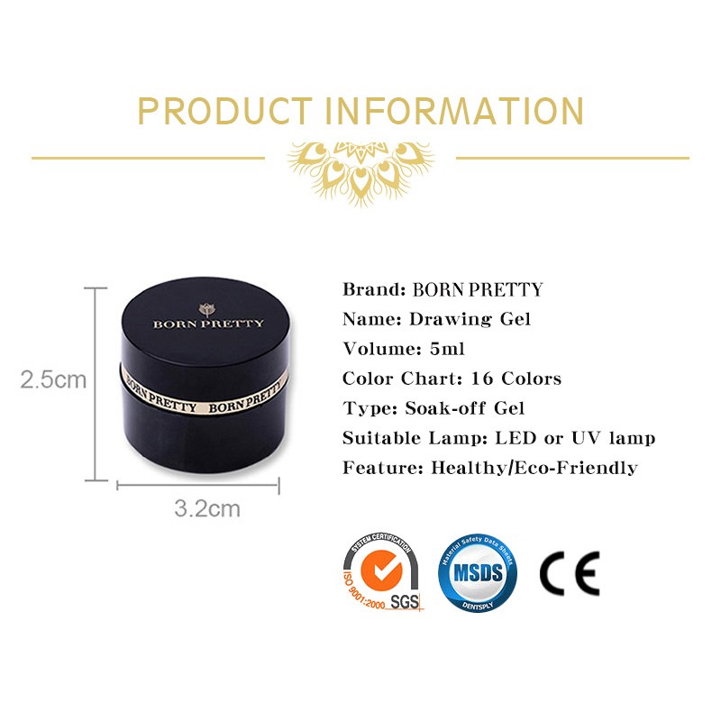 SG01 Spider Gel Fehér- BORN PRETTY