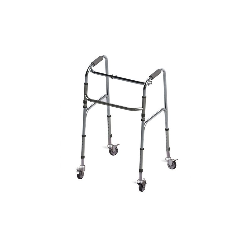 Négykerekű összecsukható alumínium járókeret AT02001 