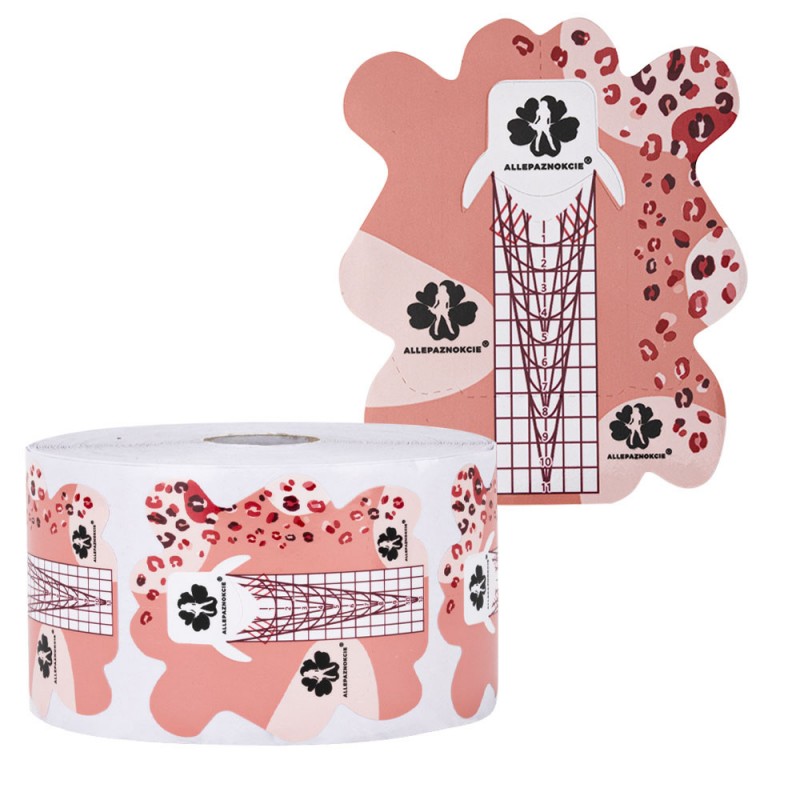 Körömsablon - párduc, 500 db