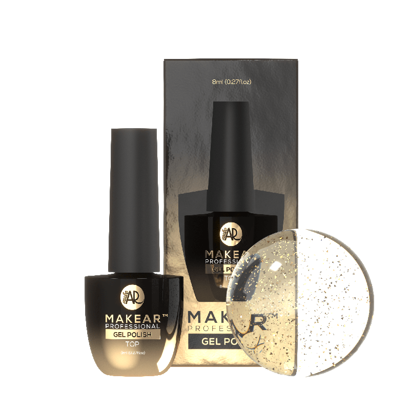 Makear Top no wipe- Arany 8ml TNWG