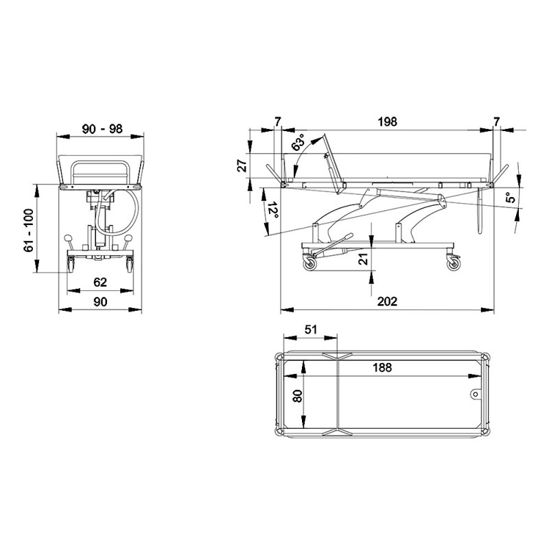 Zuhanyzókocsi idősek számára 