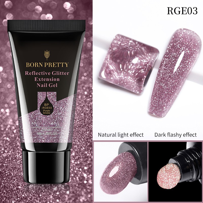 BORN PRETTY poly gél csillámmal 52212-3