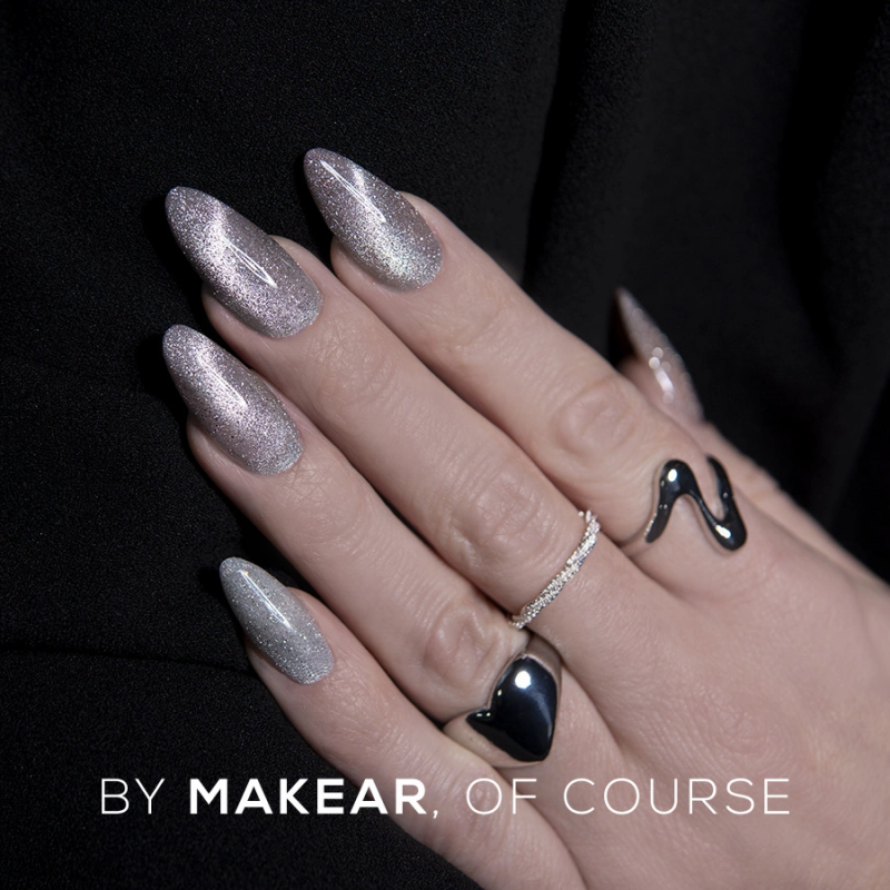 Makear MCL03 Silver Purr - UV Gél Lakk 8 ml